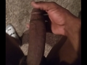 Masturbating my 10inch bbc