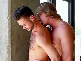 Long-haired Guy Sucking His Bfs Cock At