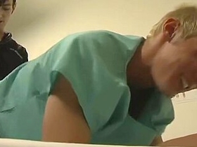 Blond-haired Doctor Gets The Taste Of His Own Medicine