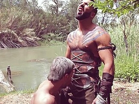 Passionate Outdoor Oral Sex Of Two Knights In Leather
