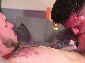 Tattooed Hunks Are Banging In The Doggy Style Pose